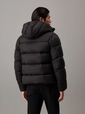 Calvin Klein Menswear Miesten Takki, HOODED QUILT PUFFER Musta