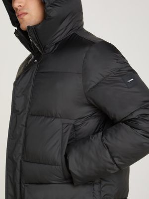 Calvin Klein menswear Miesten Toppatakki, LONG HOODED QUILT PUFFER Musta