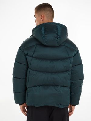 Calvin Klein Jeans Miesten Talvitakki, TWO TONE RIPSTOP PUFFE Armeijanvihreä