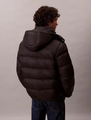 Calvin Klein Jeans miesten untuvatakki, K LS NYLON ZIPOFF HOOD DOWN PUFFERJACKET Musta