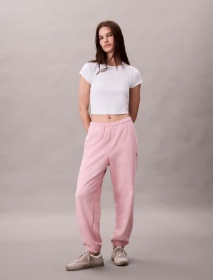 Calvin Klein Jeans naisten collegehousut, MONOLOGO FRENCH TERRY JOGGER Vaaleanpunainen