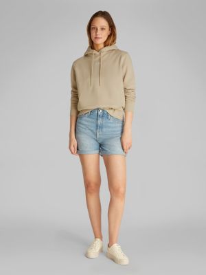 Calvin Klein Jeans naisten huppari, PLACED INSTITUTIONAL HOODIE Vaalea Beige