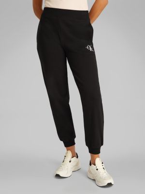Calvin Klein Jeans naisten lenkkeilyhousut, MONOLOGO JOG PANT Musta