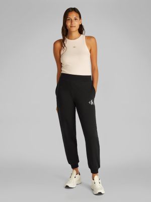 Calvin Klein Jeans naisten lenkkeilyhousut, MONOLOGO JOG PANT Musta