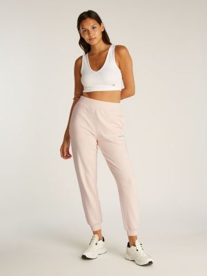 Calvin Klein Jeans naisten lenkkeilyhousut, MONOLOGO JOG PANT Vaaleanpunainen