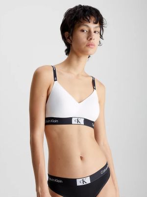 Calvin Klein Naisten Rintaliivit, CK LGHT LINED BRALETTE Valkoinen