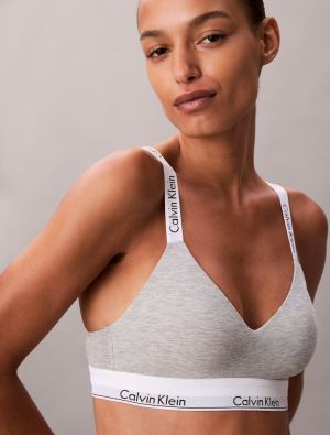 Calvin Klein naisten rintaliivit, LGHTLY LINED BRALETTE  Vaaleanharmaa