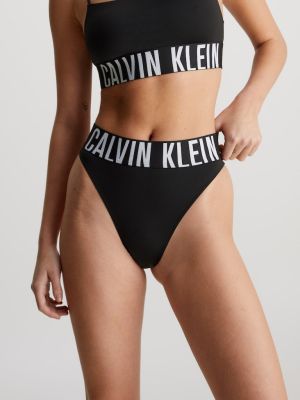 Calvin Klein naisten tangat, HIGH LEG TANGA Musta