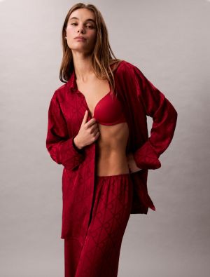 Calvin Klein naisten yöasu, AOP PANT Punainen