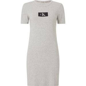 Calvin Klein, Naisten Yöasu, CK S/S NIGHTDRESS Vaaleanharmaa
