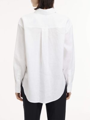 Calvin klein paitapusero, LINEN RELAXED SHIRT Valkoinen