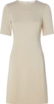 Calvin Klein women mekko, TECNICAL KNIT MINI DRESS Vaalea Beige