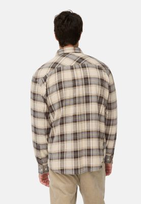 Camel Active miesten flanellipaita, STRETCH FLANNEL LS SHIRT  Ruskea Kuosi