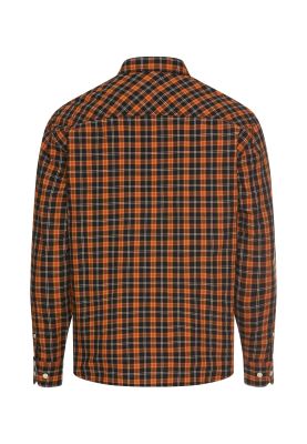 Camel Active miesten kauluspaita, CHECKED LS SHIRT Oranssi Kuosi