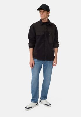 Camel Active miesten paita, CASUAL OVERSHIRT FLEECE Tummansininen
