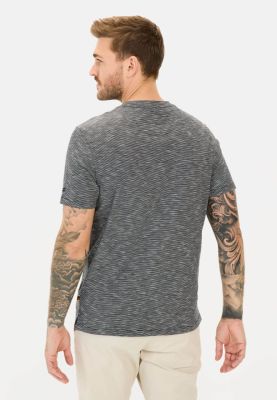 Camel Active miesten t-paita, HENLEY T-SHIRT  Sininen Kuosi