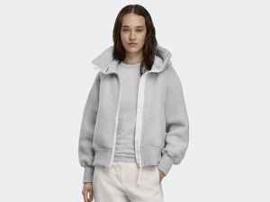 Canada Goose naisten fleecetakki, CHILLIWALK FLEECE BOMBER Vaaleanharmaa