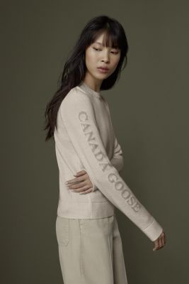Canada Goose Naisten Merinovillainen Neule, SATURNA CREWNECK Vaaleanpunainen