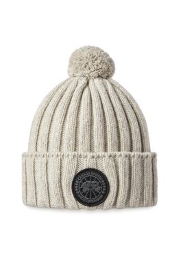 Canada Goose Naisten Pipo RIB POM BEANIE CASHMIRE Vaalea Beige