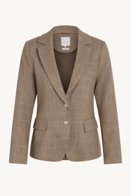 Claire Naisten Bleiseri, ELINOR BLAZER Ruskea Ruutu