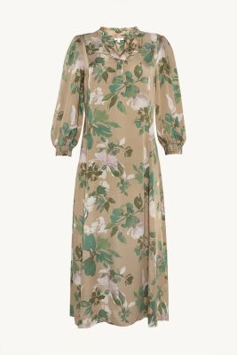 Claire naisten mekko, DAGMARA DRESS Ruskea Kuosi
