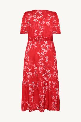 Claire naisten mekko, DILANI DRESS Punainen Kuosi