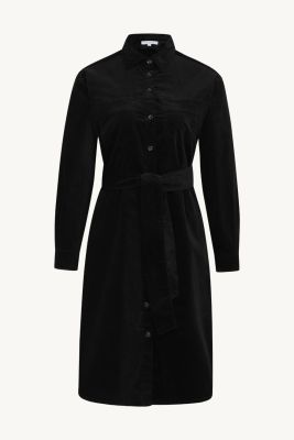 Claire Naisten Mekko DODA CORDUROY SHIRT DRESS Musta