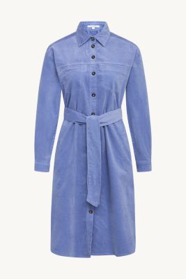 Claire Naisten Mekko DODA CORDUROY SHIRT DRESS Vaaleansininen
