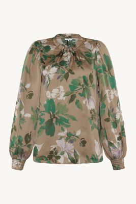 Claire naisten pusero, RAQUEL BLOUSE Ruskea Kuosi