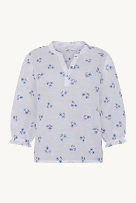 Claire naisten pusero, RIKKELIZA BLOUSE Sininen Kuosi