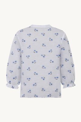 Claire naisten pusero, RIKKELIZA BLOUSE Sininen Kuosi