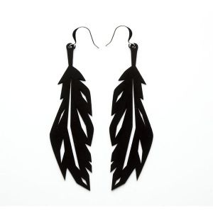 Coruu Korvakorut FEATHER S Musta