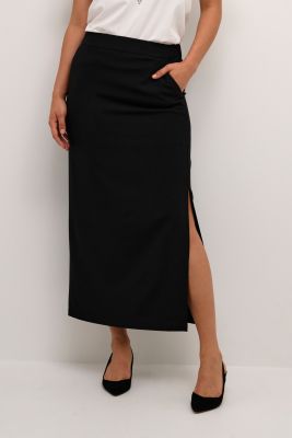 Culture Naisten Hame, ARIANE LONG SKIRT Musta