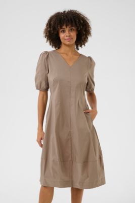 CULTURE, Naisten Mekko, ANTOINETT SS DRESS Pinebark