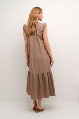 CULTURE naisten mekko, CUOLENA SL DRESS Taupe Gray