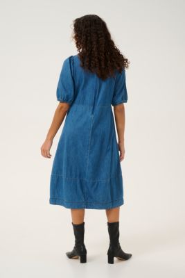 Culture naisten mekko, RIVA ARPA DRESS Dark Blue Wash