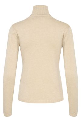 Culture Naisten Poolokauluksellinen Neule, ANNEMARIE ROLLNECK Warm Sand Melange