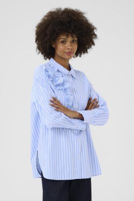 Culture naisten pusero, CULORA SHIRT Blue/White Stripe