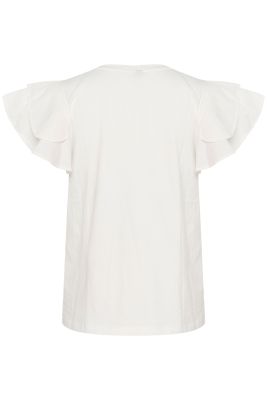 Culture Naisten T-Paita, GITH POPLIN T-SHIRT Valkoinen