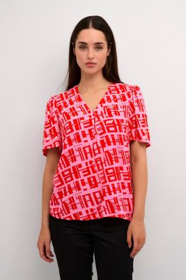 Culture pusero, TERESA BLOUSE Punainen Kuosi