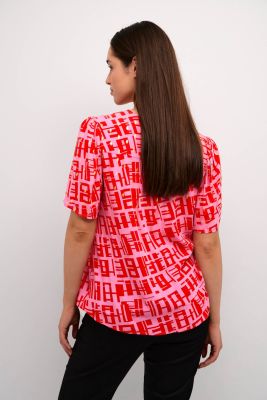 Culture pusero, TERESA BLOUSE Punainen Kuosi
