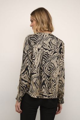 Culture pusero, VILMA BLOUSE Beige Kuosi