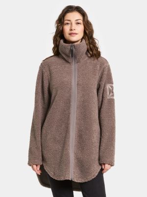Didriksons naisten fleece, UMI WNS FZ 3 Ruskeanharmaa