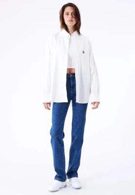 Dr. Denim Naisten Farkut, LEXY STRAIGHT Indigo