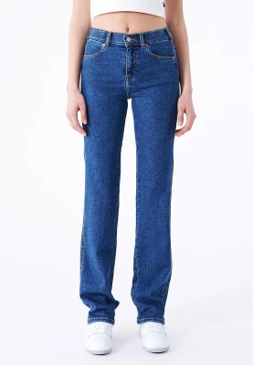 Dr. Denim Naisten Farkut, LEXY STRAIGHT Indigo