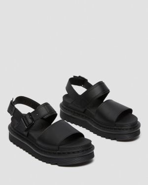 Dr. Martens Nahkahihnasandaalit VOSS SANDAL Musta