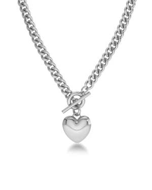 Edblad kaulakoru, BARLEY NECKLACE MAXI STEEL Hopeanharmaa