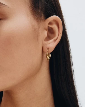 Edblad korvakorut, AMORE HOOPS S GOLD Kullankeltainen