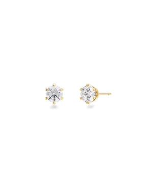 Edblad korvakorut, CROWN STUDS GOLD Kullankeltainen