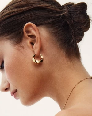 Edblad korvakorut, HELIX HOOPS L GOLD Kullankeltainen